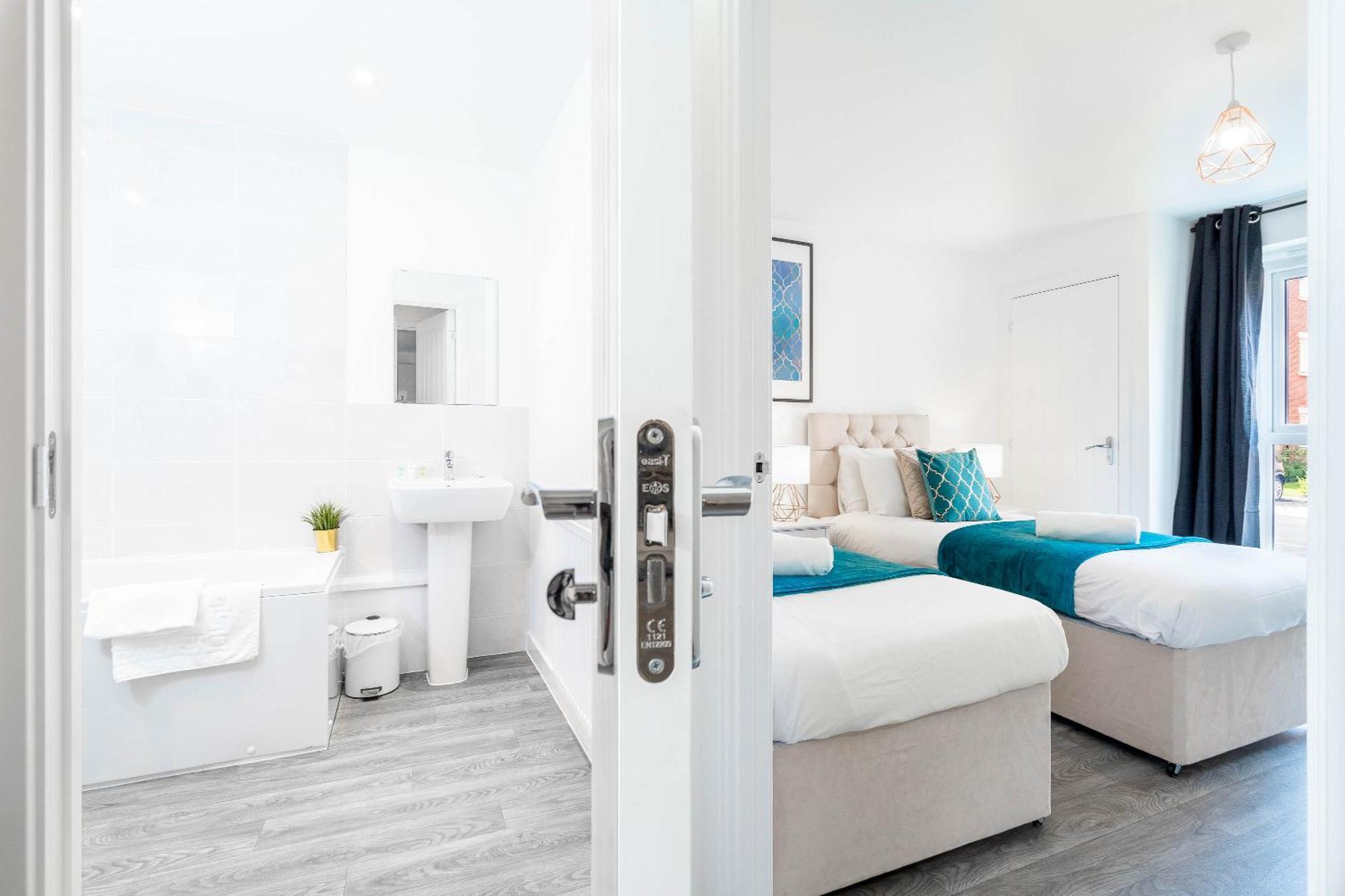 Luxury Apartment - Twin Beds - Selly Oak - Off-Street Parking - Free Netflix & Wifi - Top Rated 9Cc برمنغهام المظهر الخارجي الصورة